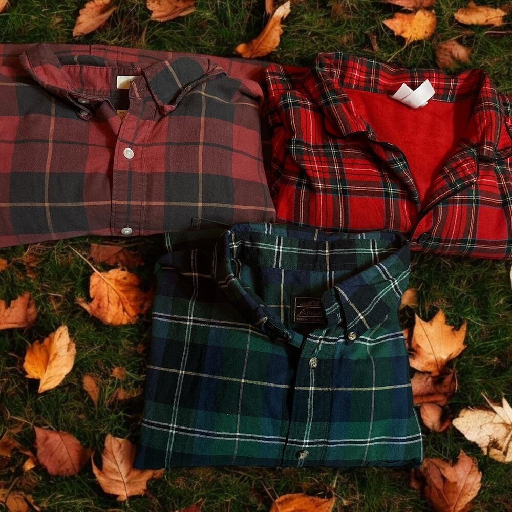 Bundle deal 3 flannel button